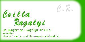 csilla ragalyi business card